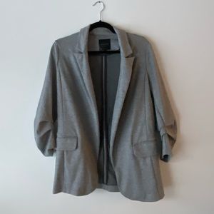 Gray printed blazer